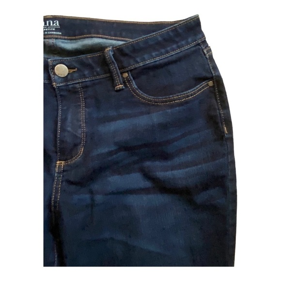 a.n.a. (A NEW APPROACH) DARK WASH CROPPED JEANS -SIZE 14P - Picture 7 of 12